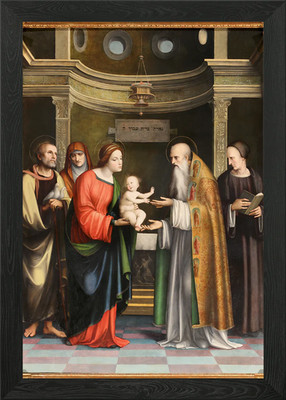 Präsentation Jesu im Tempel Gerahmtes Wandbild Poster Leinwanddruck Bild
