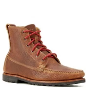 Rancourt Baxter Moccasin Moc Toe Boot Brown Men's 8.5 Made In USA Huckberry