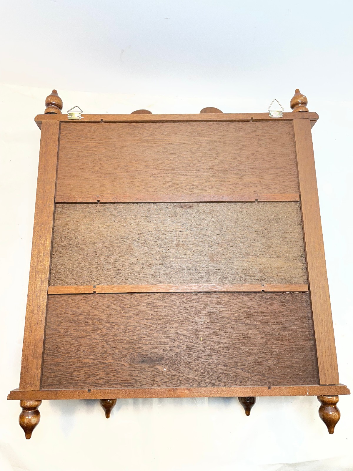 Vintage Miniature Wooden Curio Display Case Cabinet Wall Hanging Table Top