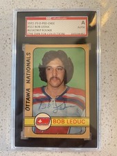 1972-73 OPC Autographed Authenticated Bob Leduc Nationals