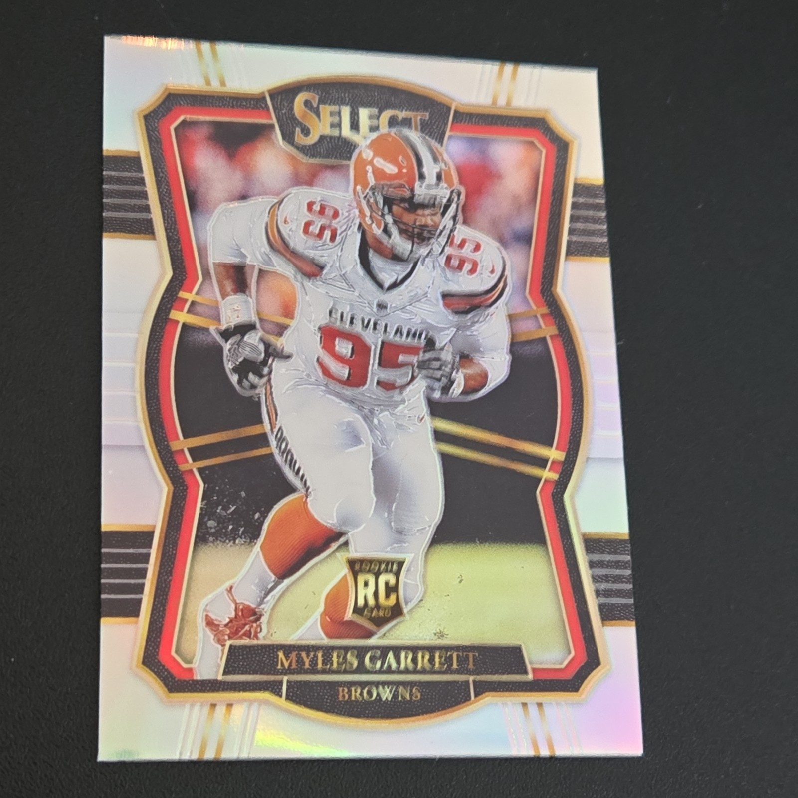 2017 Panini Select Myles Garrett Rookie Premier Level  Silver Prizm Rc 