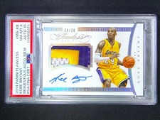2014-15 Panini Flawless Kobe Bryant Patch Auto /20 PSA 8/10