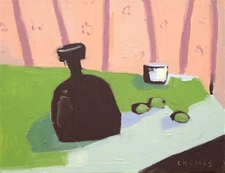 Modern Still Life Oil Painting Unique Abstract One of a Kind Aldo Cherres Art