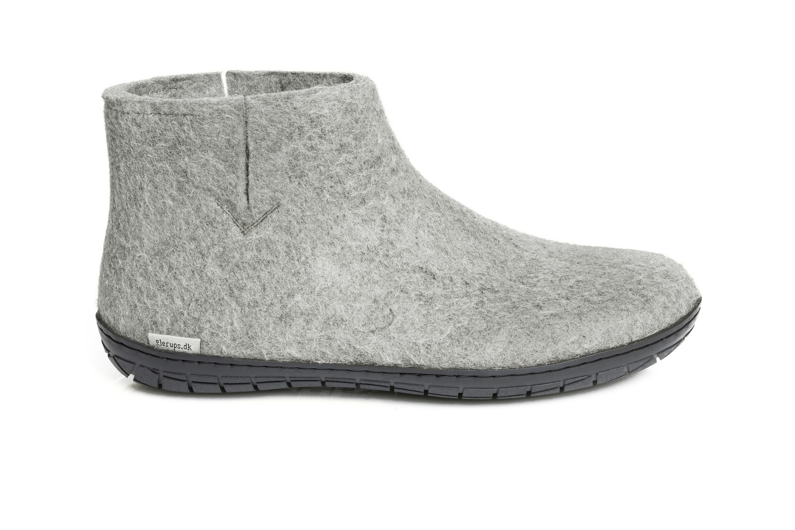 SAOLA Stivali unisex Glerups in feltro con suola in gomma GR 01 02 grigio nero
