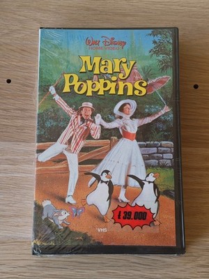MARY POPPINS - VHS WALT DISNEY VS 4056 AUS VERKAUF NEU SEALED *SEHR SELTEN*