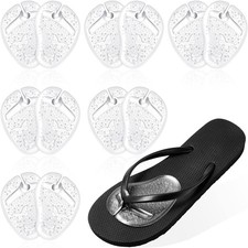 6 Pairs Gel Pads for Thong Sandals Toe Protectors Metatarsal Forefoot Clear