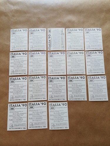 Panini Italy 90 World Cup WC WM complete set of 448 stickers Maradona Van Basten - Imagen 18 de 22