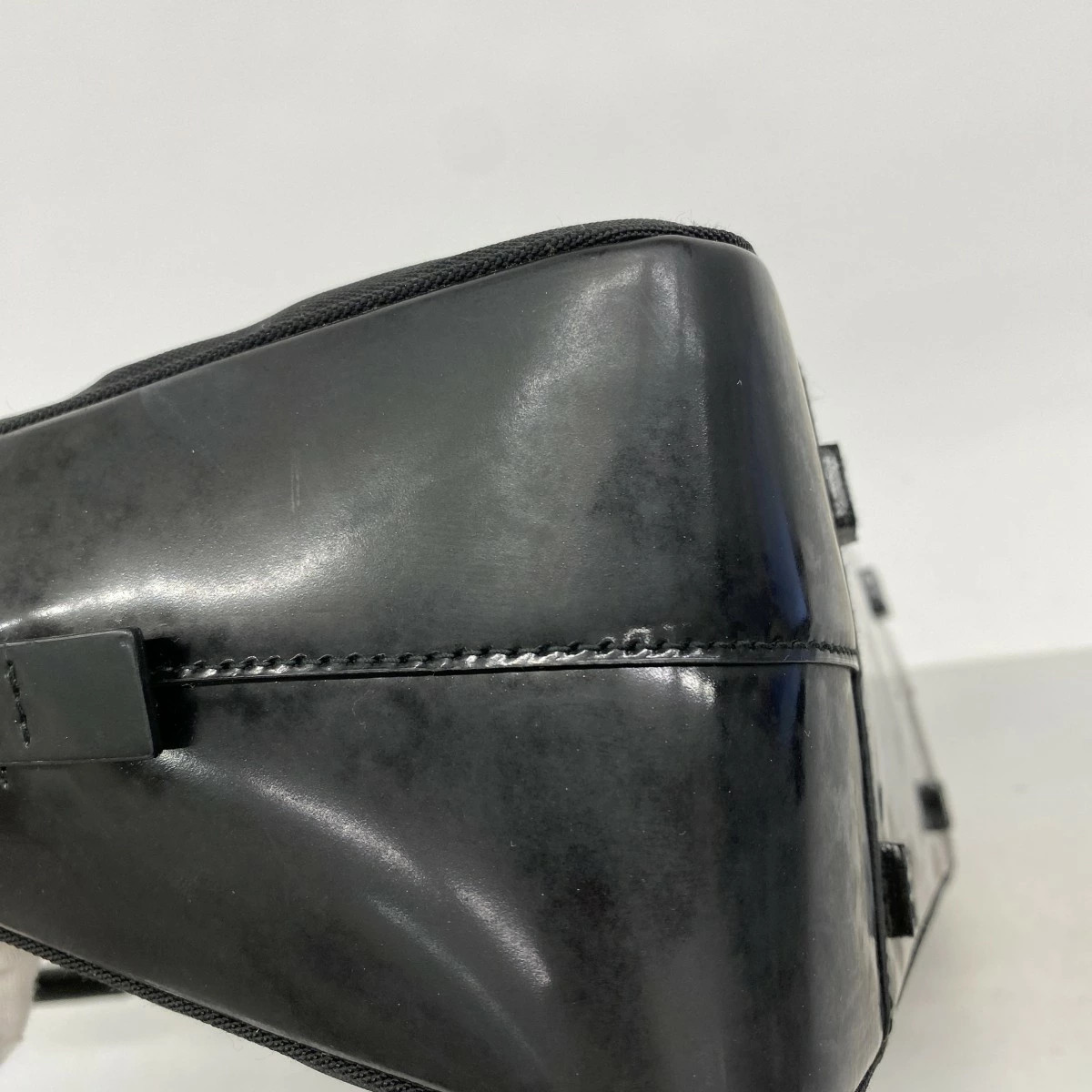 Gucci Bamboo Nylon 2way Handbag Black Silver Hardware thumbnail 9