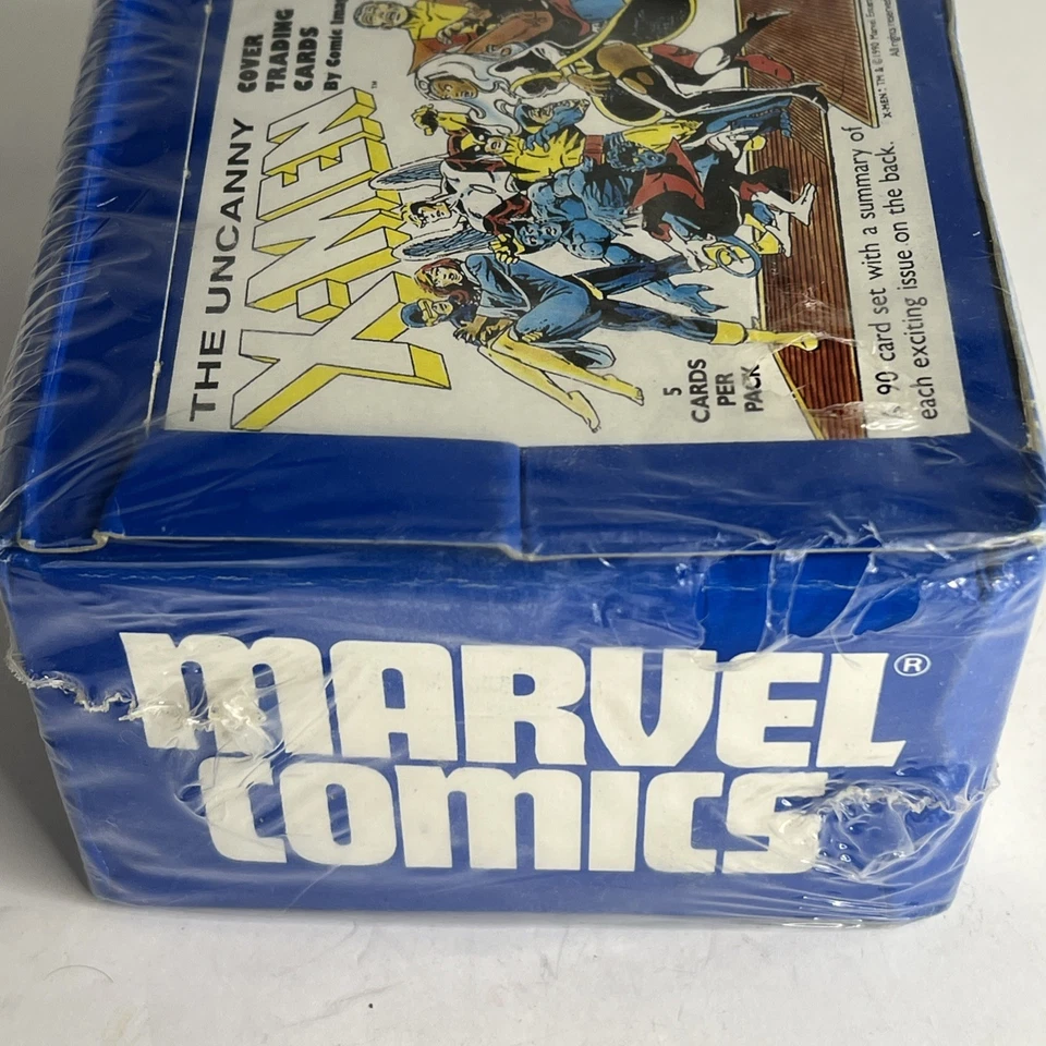 1990 Marvel The Uncanny X-Men Cubierta Tarjetas Coleccionables - RARO Caja Sellada Juego de 90 Cartas Foto 2 de 4