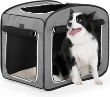 Pop up Dog Crate, Collapsible Dog Kennel,Lightweight Portable Pet Cage for Mediu