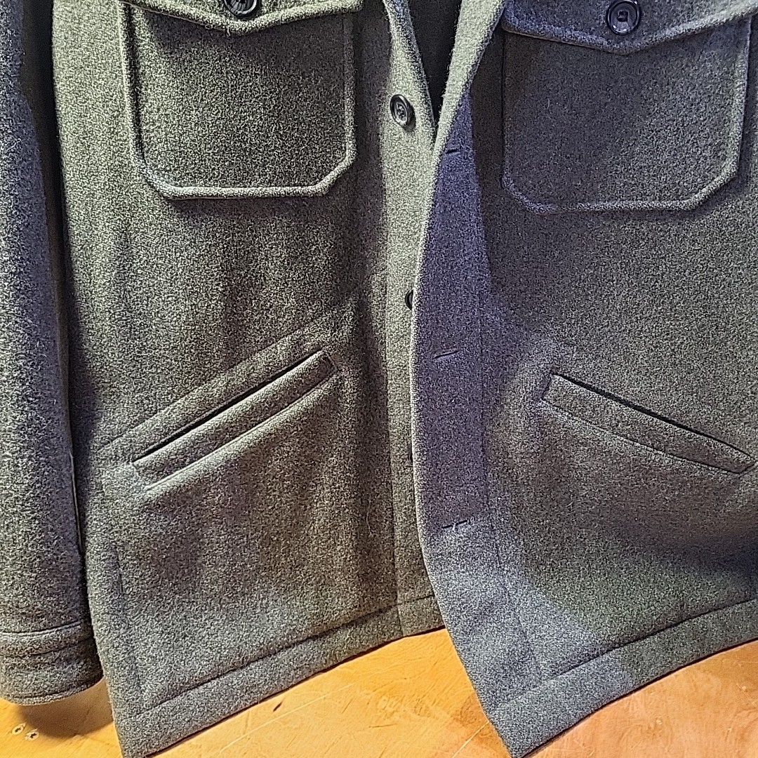 Pendleton Coat  100% Virgin Wool Gray Jacket Sz L… - image 5