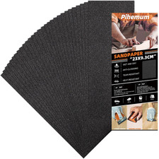 30 PCS Wet Dry Sandpaper 80 Grit Sheets for Polishing & Finishing