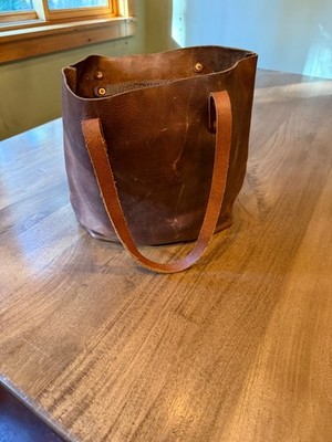 KMM & Co. Classic Kodiak Tote Brown Leather
