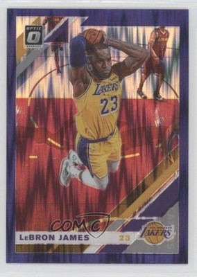 2019-20 Panini Donruss Optic Purple Shock Prizm LeBron James #60 0y8x