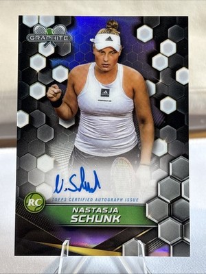 2024 Nastasja Schunk Topps Graphite Tennis Refractor Auto