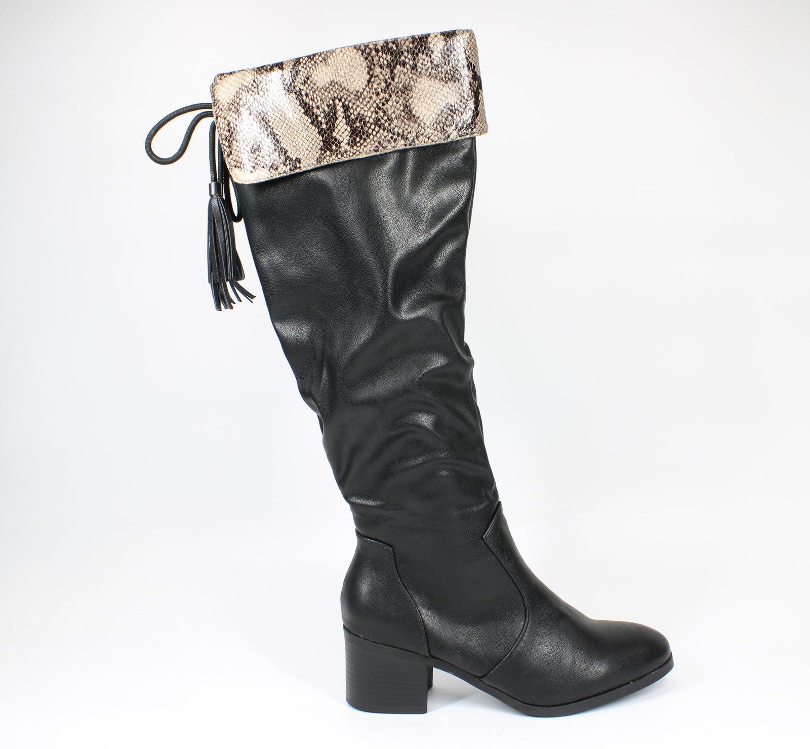 Trary Womens Black Fashion Boots Size 11