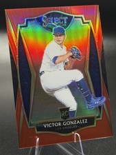 Panini 2021 Select Premier Victor Gonzalez RC #119 Red Prizm /199 Dodgers