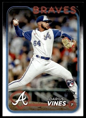 2024 Topps Darius Vines Rookie Atlanta Braves #493