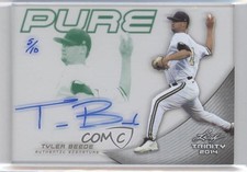 2014 Leaf Trinity Pure Auto Green 5/10 Tyler Beede #P-TB1 Auto 0o9