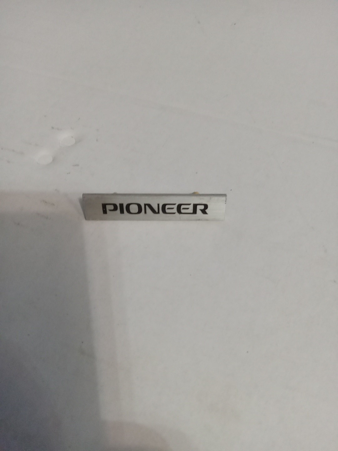 PIONEER PL-115D TURNTABLE Original Badge Emblem Aluminum