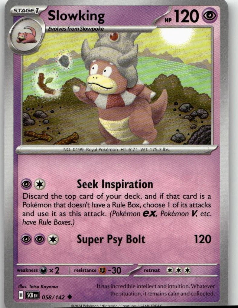 Pokémon SV07: Stellar Crown - Slowking #058/142
