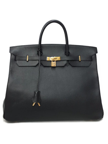 Hermes Birkin40 Handbag Black Ardennes Women Bag Purse Tote Luxury DustBag #T003