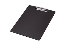 Q-Connect PVC Single Clipboard Foolscap Black KF01296 A4/Foolscap