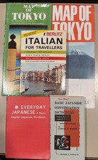 Traveling Aids for Vacation In Japan; 2 Maps Of Tokyo & 2  Language Translators