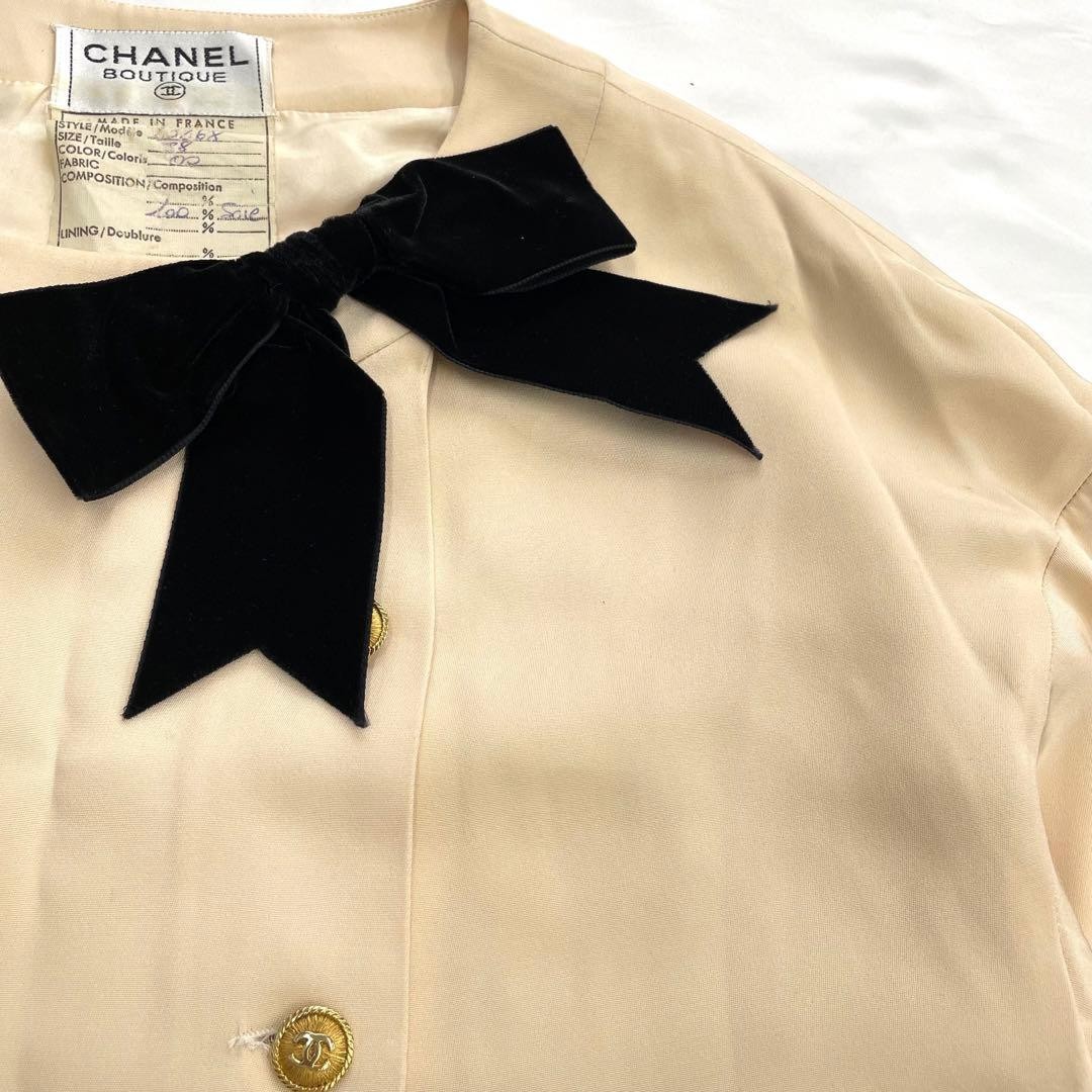 Chanel Coco Button Beige Jacket Authentic Women’s… - image 6