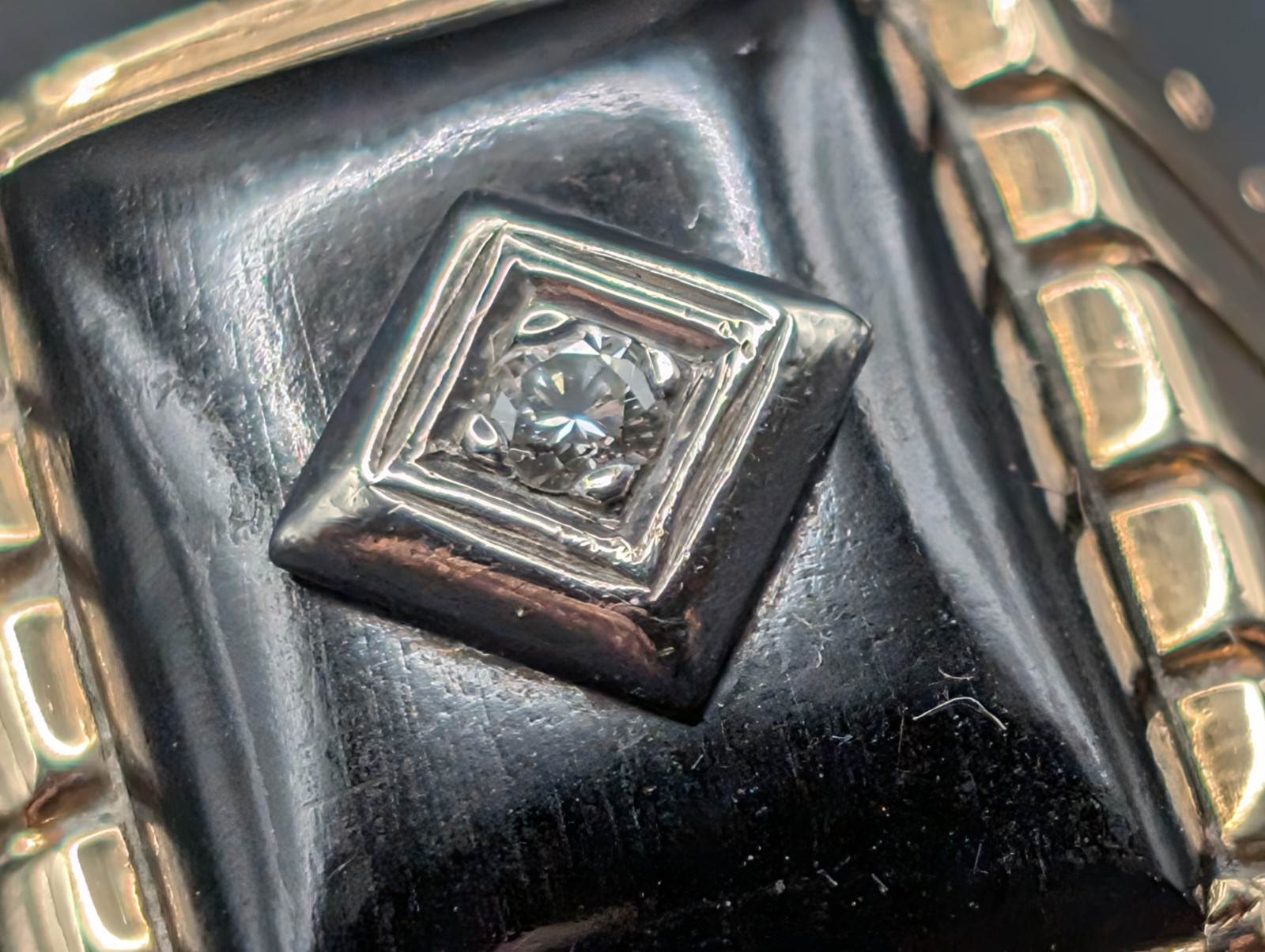 🔥 ANTIQUE 10K SOLID GOLD HEAVY STATEMENT RING NA… - image 4