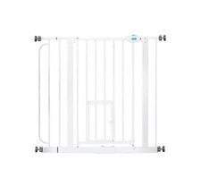 Extra Wide Pet Gate with Small Pet Door