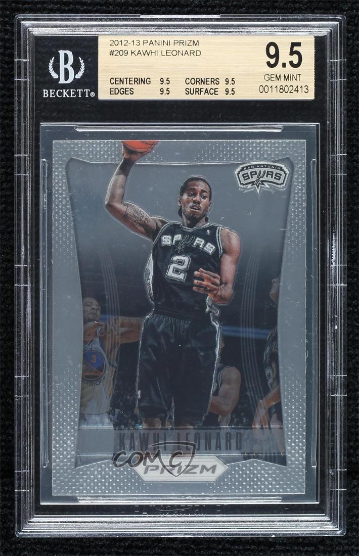 2012-13 Panini Prizm Kawhi Leonard #209 BGS 9.5 GEM MINT Rookie RC 0l1d
