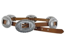 Roper Cognac Conchos Leather - Accessories Belt Ladies - 8861790-233