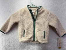 Cat & Jack Fleece Sweater 18 Months Cream High Pile New W Tags 