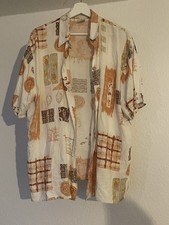 Vintage Kurzarmhemd mit abstrakten Mustern 90...