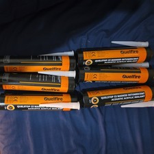  X8 Quelfire- Quelstop CE Marked Intumescent Acoustic Acrylic Fire Sealant 310ml