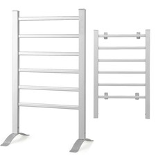 Electric Heated Towel Warmer Wall Mounted Bathroom, 6 Bars Drying Rack NEW