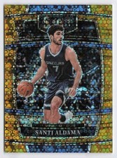 2021-22 Santi Aldama Rookie Card Panini Select Gold Disco /10 #64 Grizzlies
