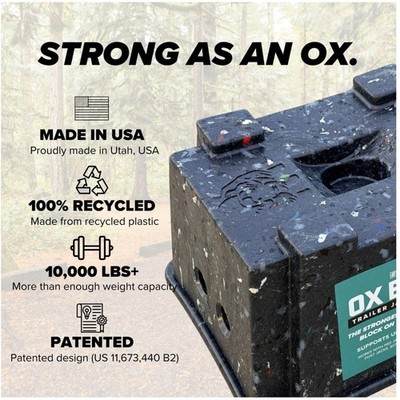 OX BLOX Heavy Duty RV Trailer Jack Block