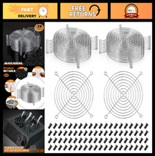 20 Pack 120mm Fan Grill Guards  Filters - Computer Case Fan Protectors with Scr