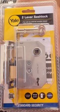 Yale 2 Lever Sashlock 64mm Brass P-M246-PB-63 Internal Door Lock - NEW