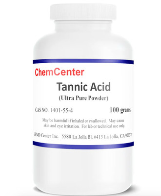 Tannic Acid, Ultra Pure, Powder, 99% min.,  100 grams