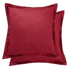 Spruce Red Euro Shams - Set of 2 - Levtex Home