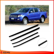 4pcs For 2011-2021 Ford Ranger Outer Window Moulding Trim Weatherstrip Seal Belt