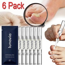 6 Pack Lunavia Antifungal Pen, 25 Undecylenic Acid Toenail Fungus Treatment