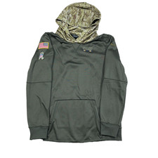 Los Angeles Rams Hoodie Youth XL Green Nike On FOIeld Salute To Service Dri Fit