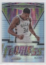 2020-21 Panini Prizm Fearless Hyper Prizm Giannis Antetokounmpo #15 pe8