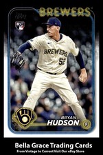 2024 Topps Update Bryan Hudson #US105 Milwaukee Brewers Rookie MLB Baseball 