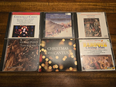 6 Christmas Classical Music CD Lot  Assorted Wholesale Bulk Bundle - U1107C