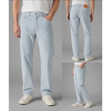 Levi's 514 Straight Fit Corduroy Pants Mens 36x30 Blue Gray Light Wash Cords 36